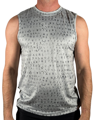 Letters Type Muscle Top