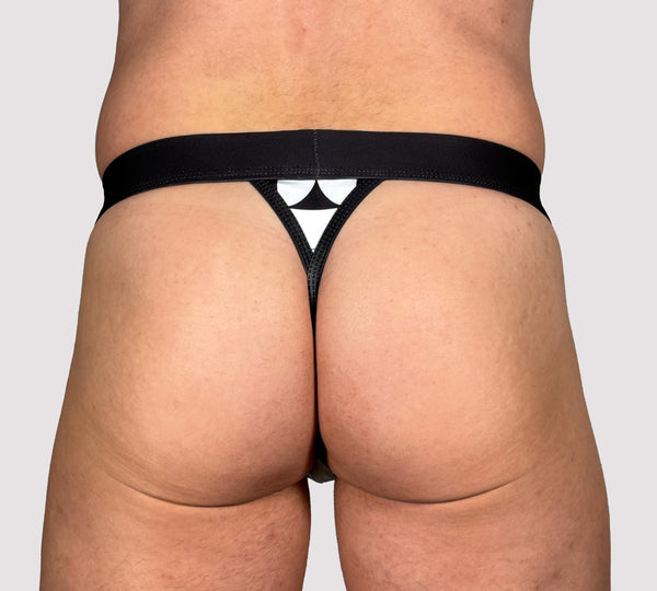Tile Print Thong