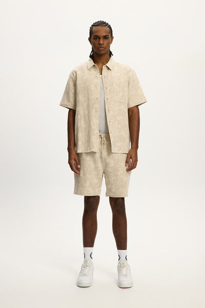 Jacquard Linen Short