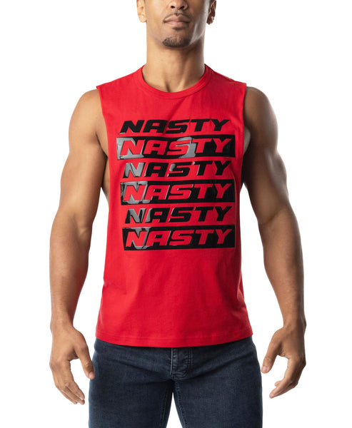 Nasty Shredder Tank Red Black
