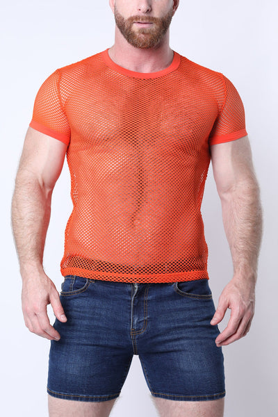 Santorini Mesh T-Shirt Orange