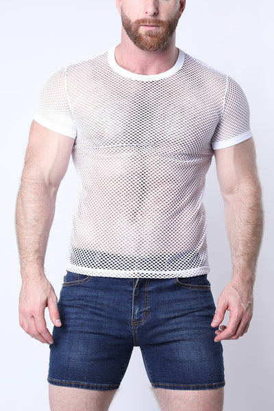 Santorini Mesh T-Shirt White