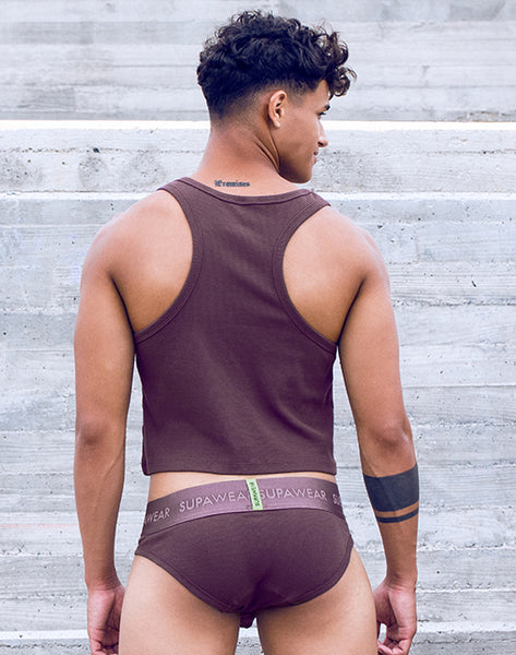 Ribbed Texture Cotton Brief