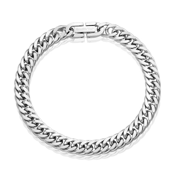 8mm Stainless Steel Cuban Chain Bracelet Stainless Steel