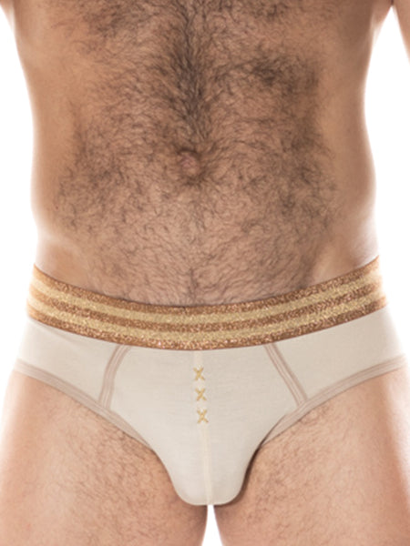 FK SPORT Decadence Open Back Brief - Exotic Sands and Black