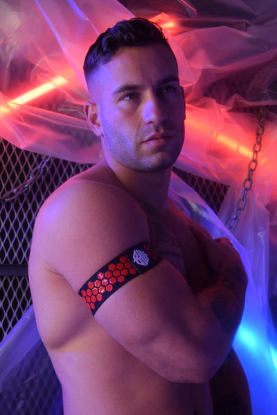 Hex Armbands Red