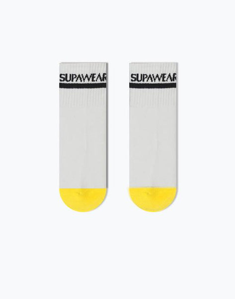 SUPA ANKLE SOCKS - ONE SIZE - WHITE