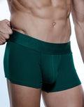 Ribbed Texture Cotton Trunk Emerald Green