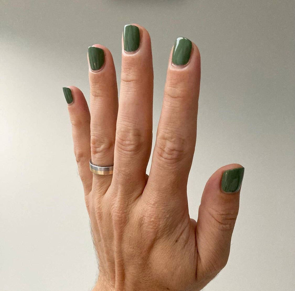 Gender Neutral Nail Polish - Army Green