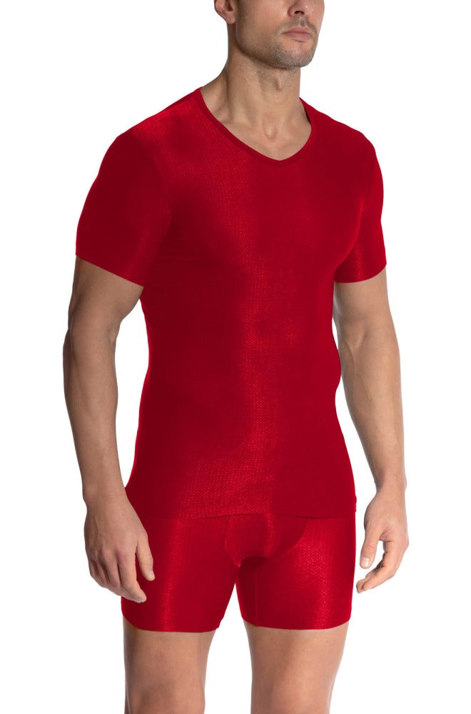 RED 2507 V-Neck Red M