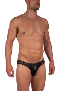 M2390 Lace Bungee Brief Black