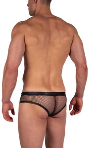 M2391 Mesh Cheeky Brief Black