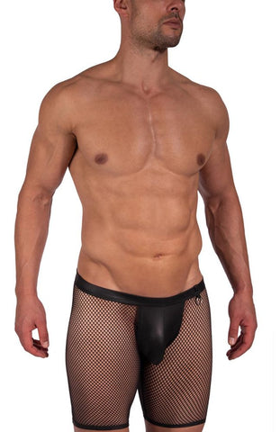 M2391 Mesh Jock Biker Black