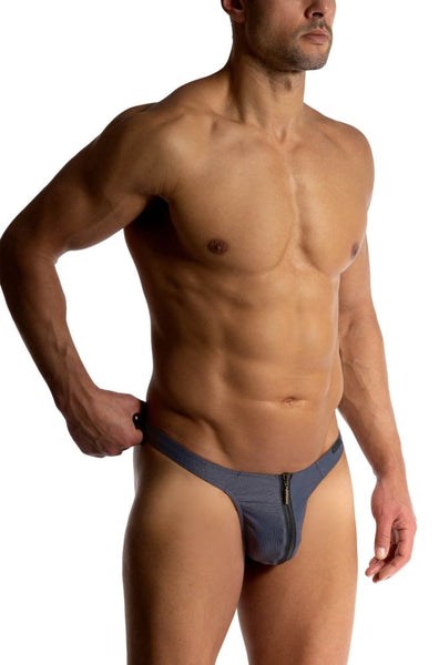 M2515 Zipped String Grey