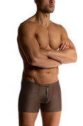 M2515 Zipped Boxer Pants Brown