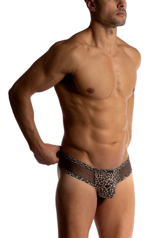 M2514 Animal Print Cheeky Brief Ozelot