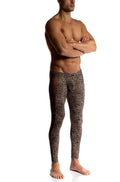M2514 Animal Print Long Johns Ozelot