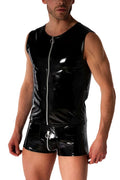 M2570 ZIPPER VEST Black
