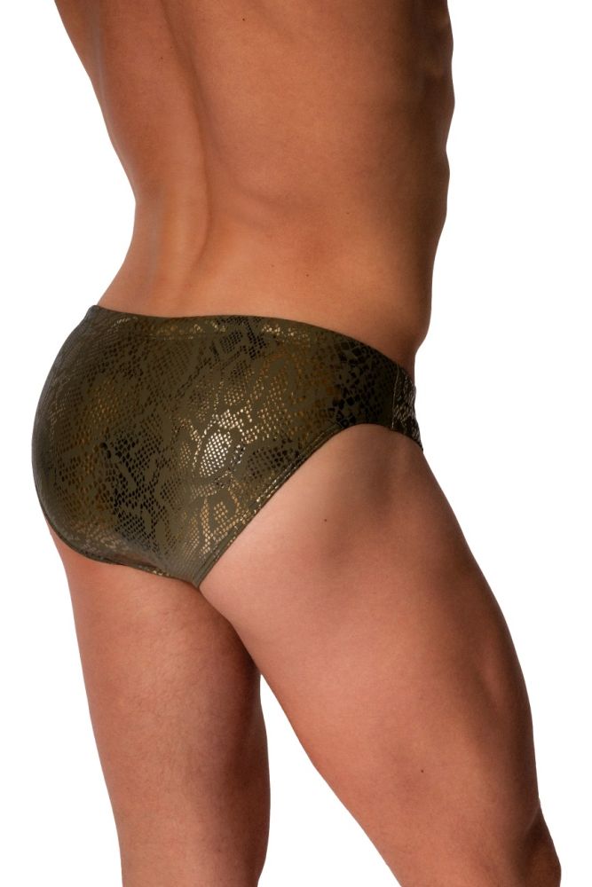 M2579 Beach Snake Print Brief