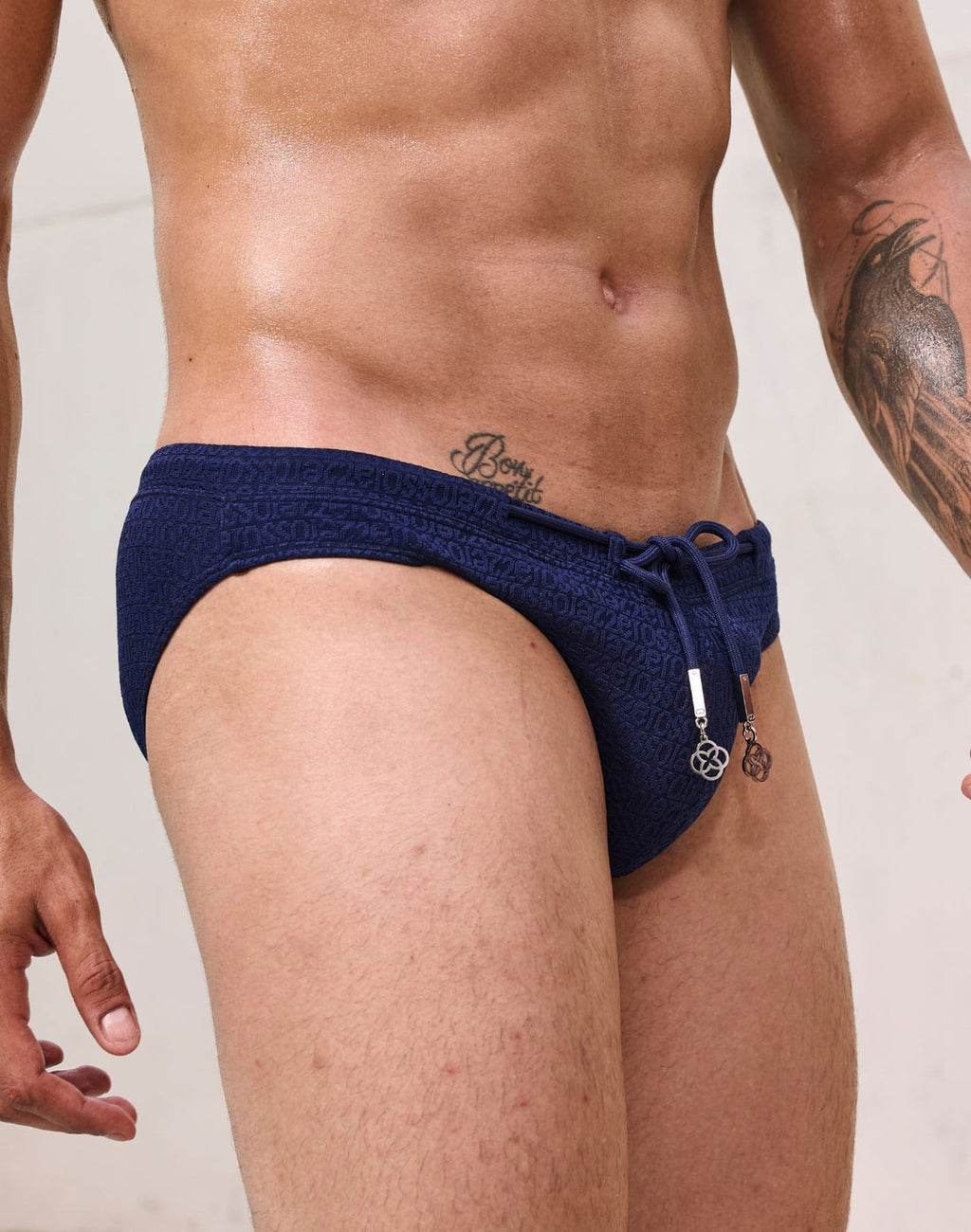 Signet Textured Swim Brief