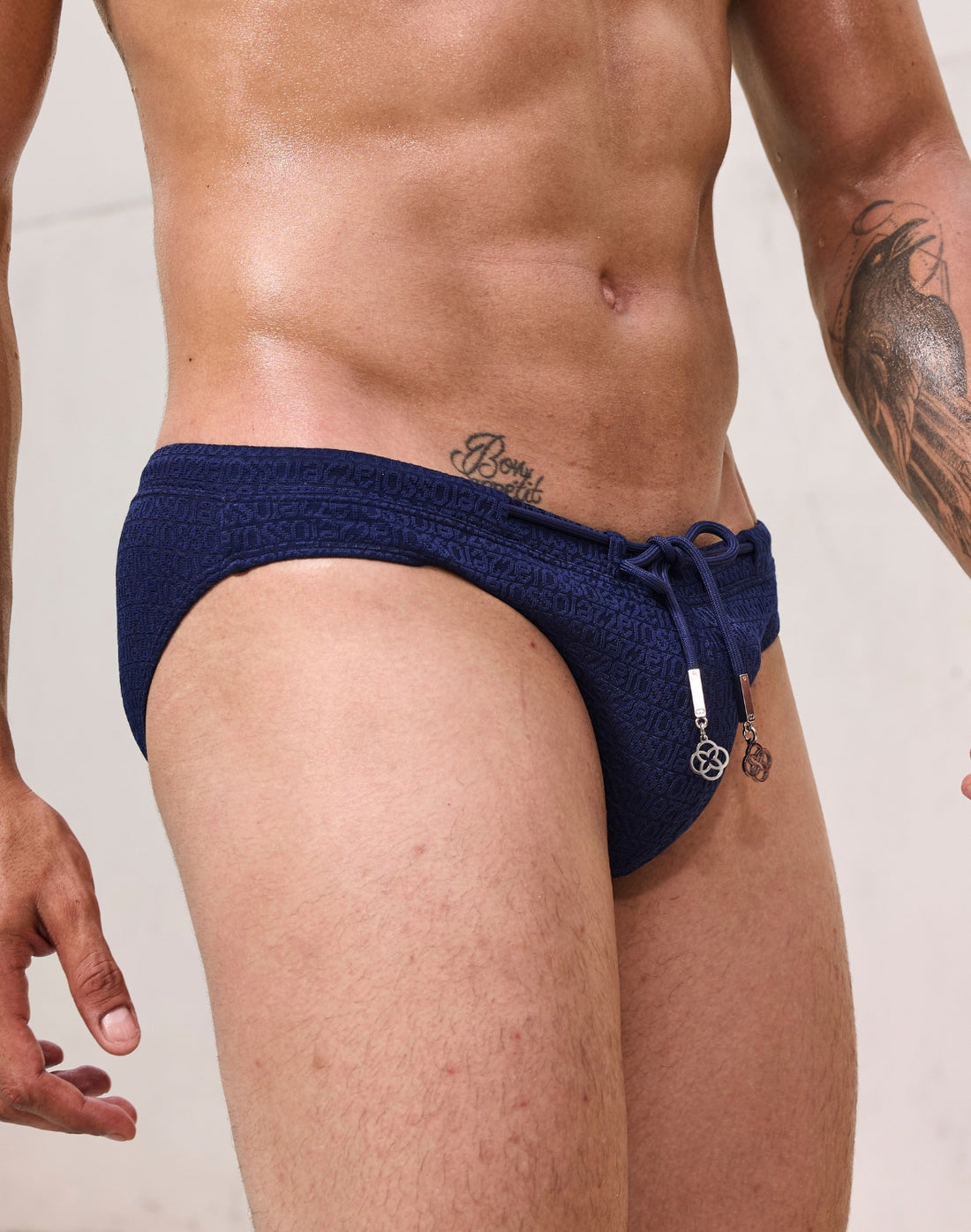 Signet Textured Swim Brief
