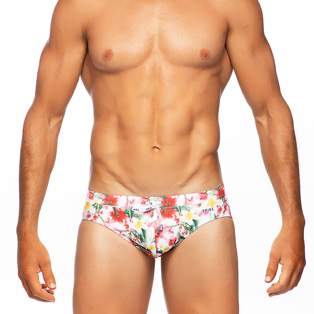 Lei Low Rise Swim Brief - Full Print
