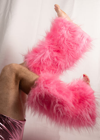 FUR LEGS Pink