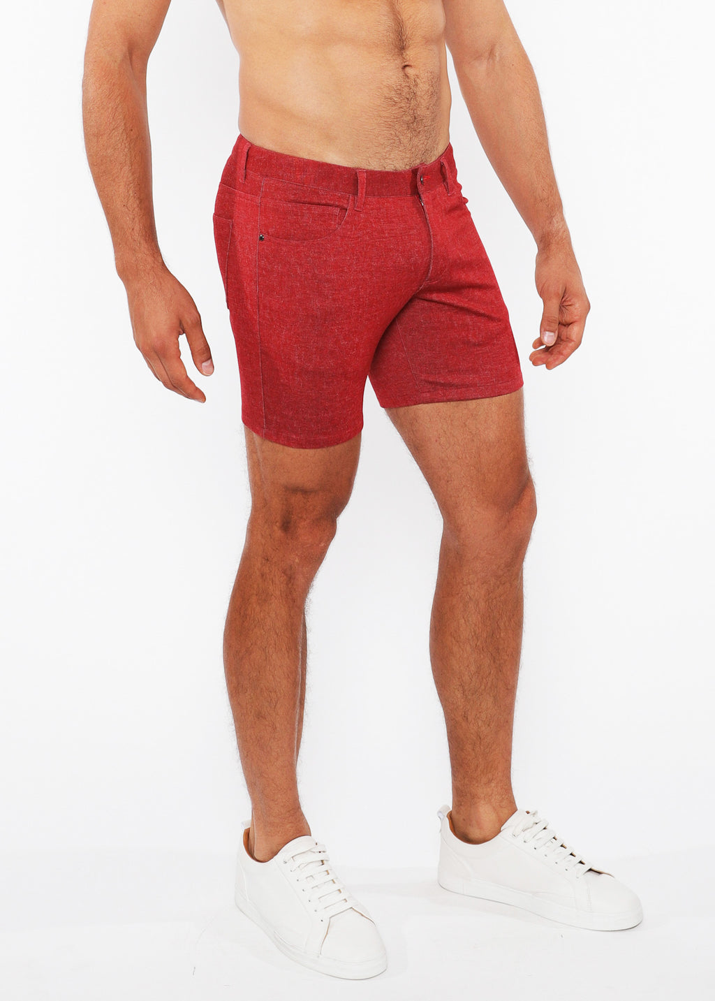 5" Washed Denim Knit Jean Short
