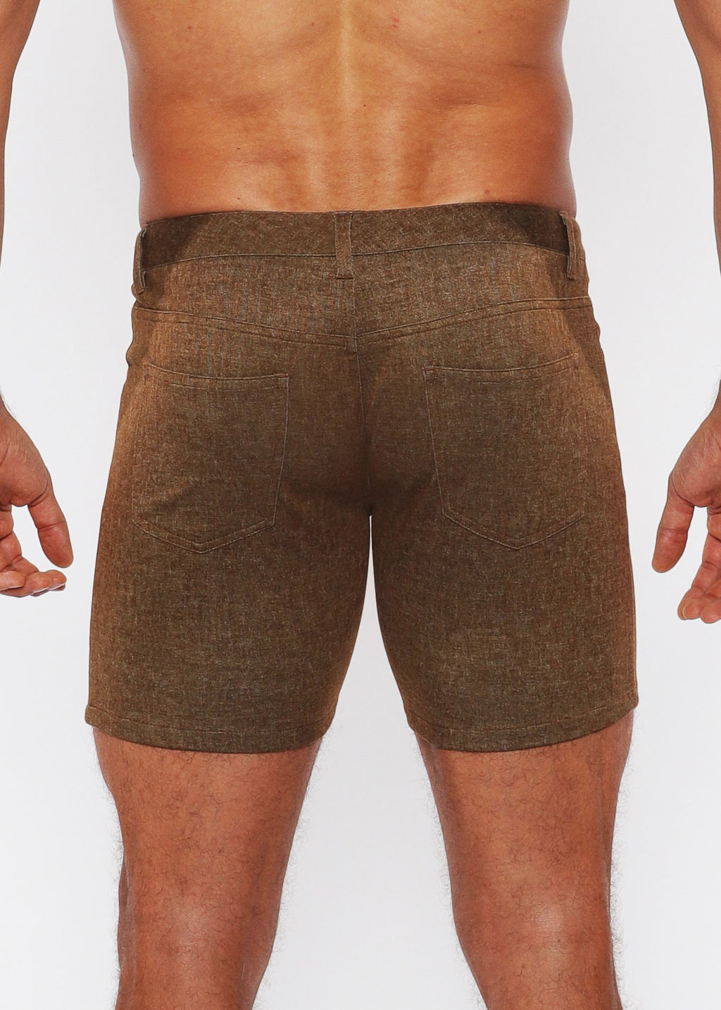 5" Washed Denim Knit Jean Short