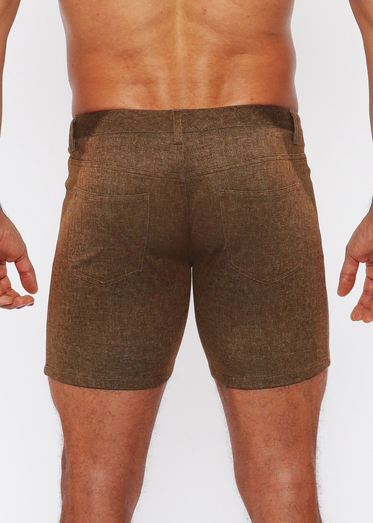 5" Washed Denim Knit Jean Short