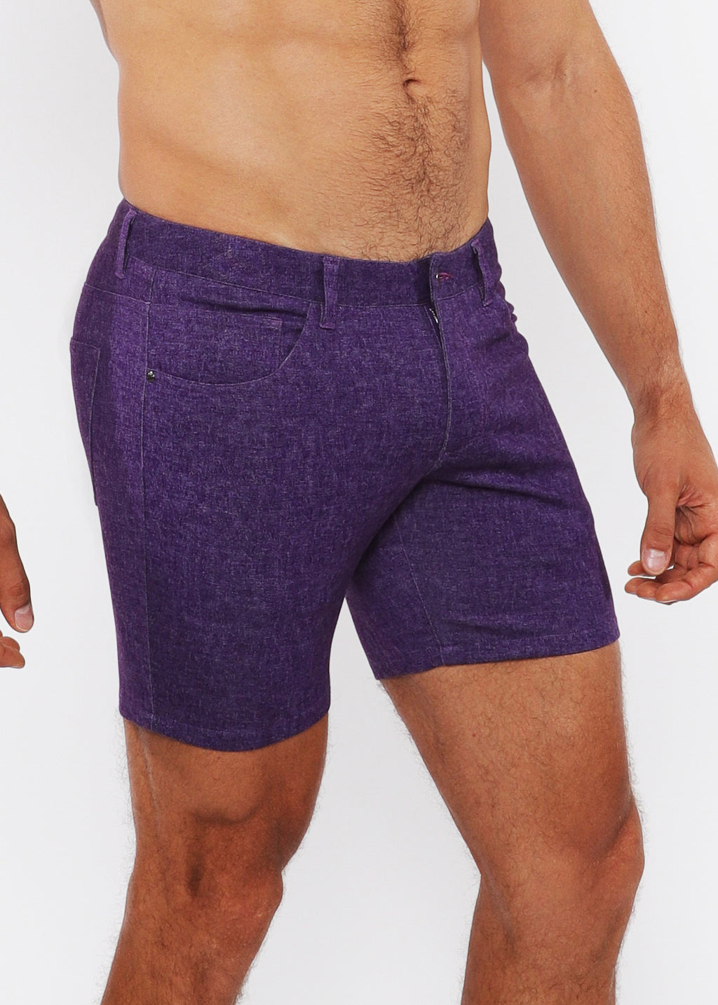 5" Washed Denim Knit Jean Short