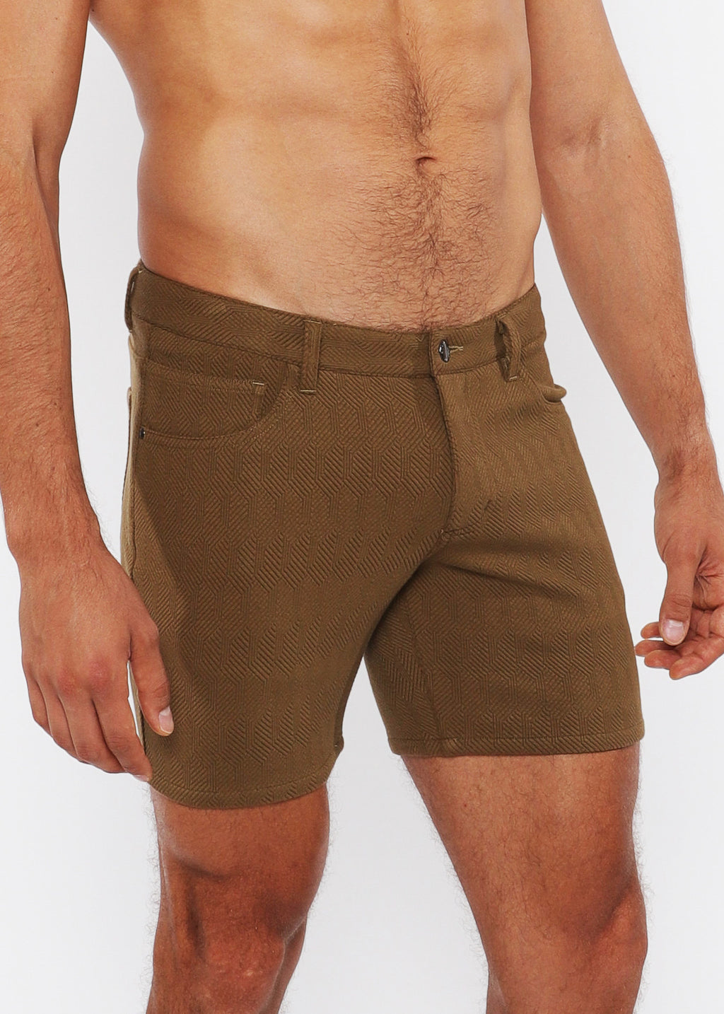 Zigzag 5" Jacquard Knit Jean Short