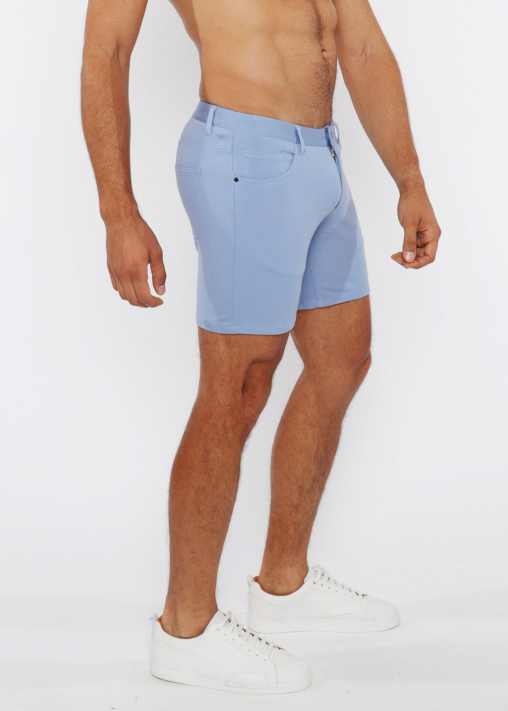 Solid Stretch 5" KNIT JEAN SHORT