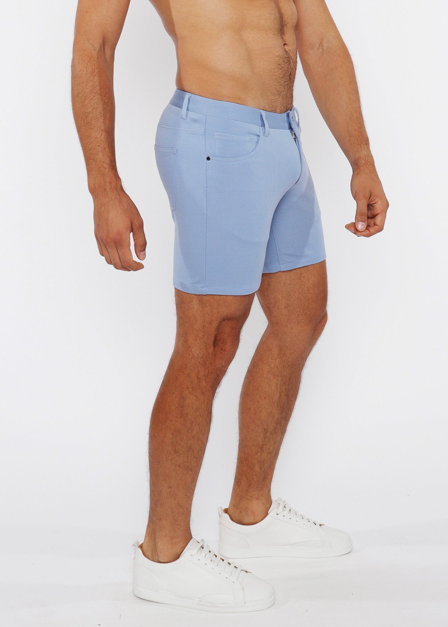 Solid Stretch 5" KNIT JEAN SHORT