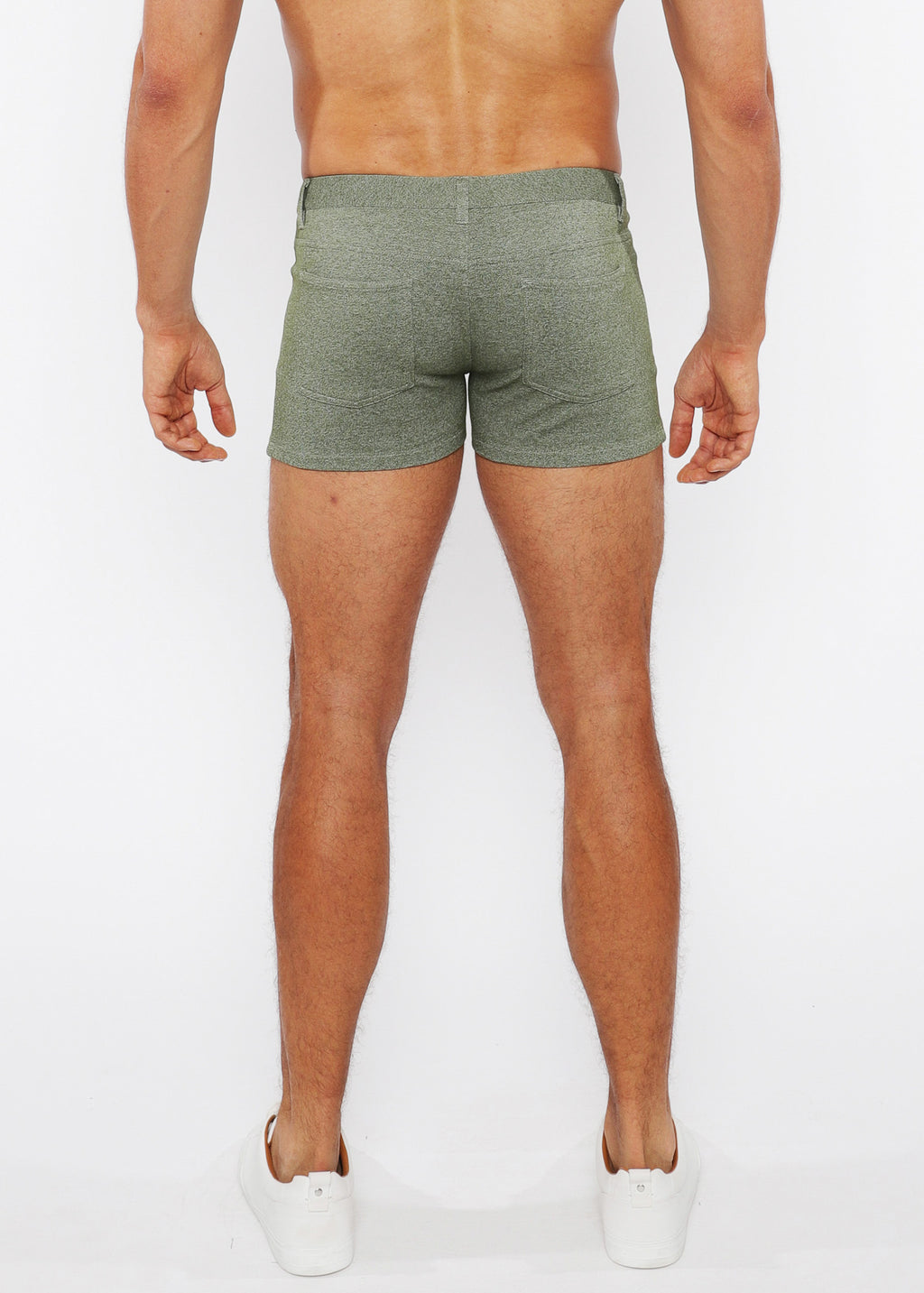 Two-Tone Melange 3" KNIT JEAN SHORT