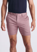 6" Textured Stretch Chino Shorts Punch