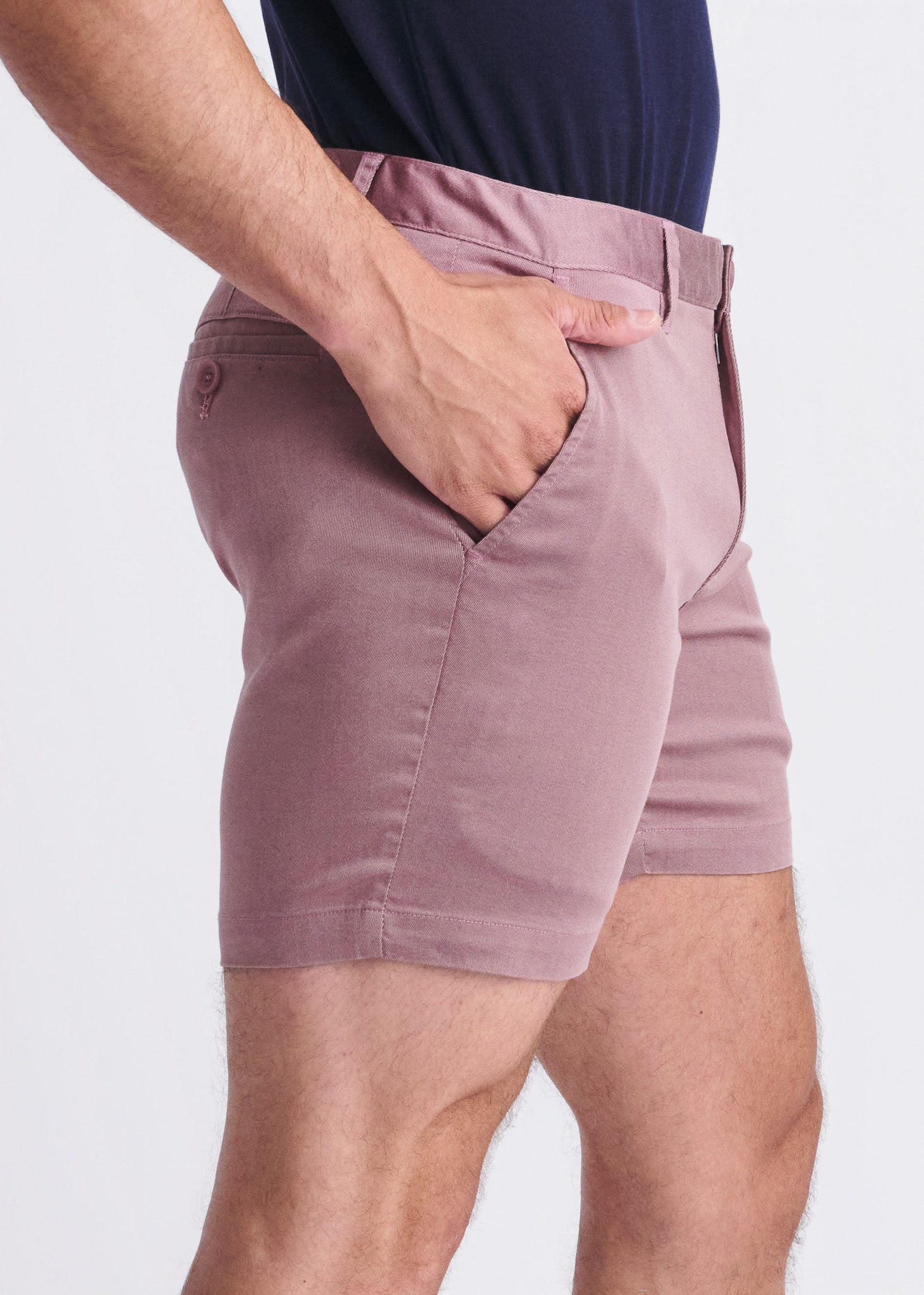 6" Textured Stretch Chino Shorts
