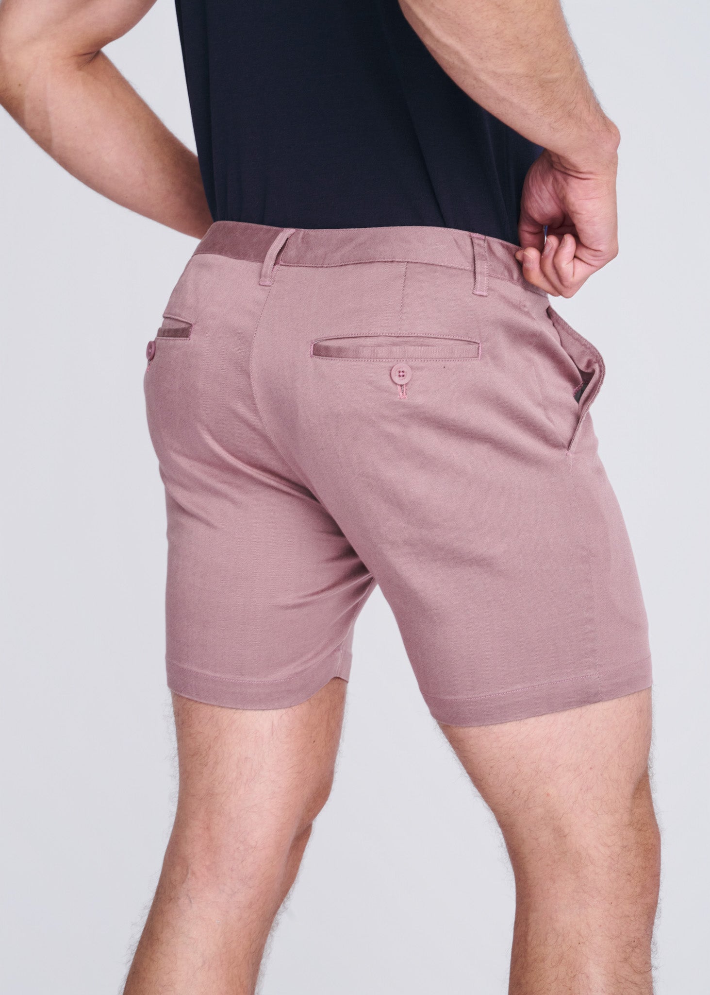 6" Textured Stretch Chino Shorts
