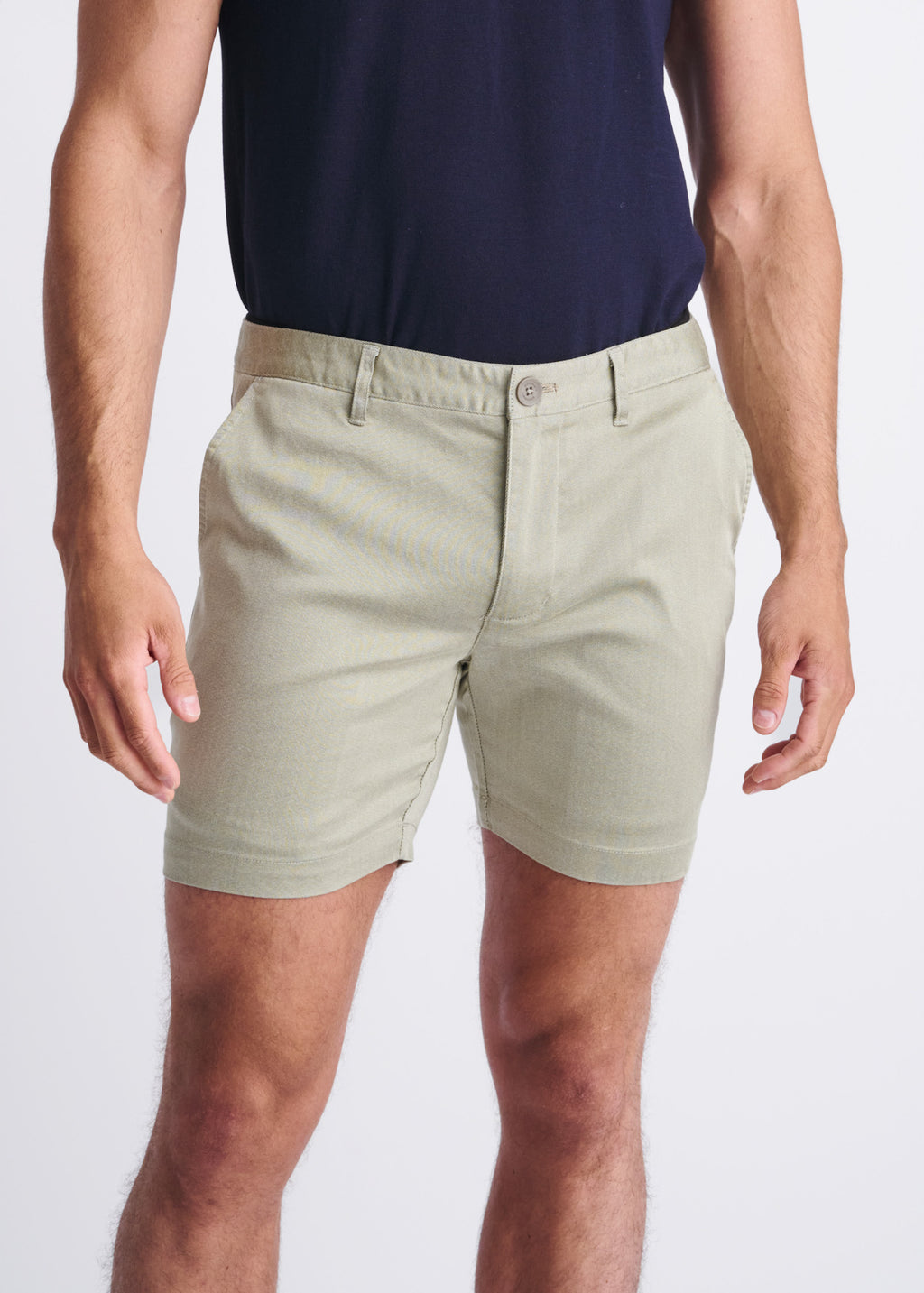6" Textured Stretch Chino Shorts Shitake