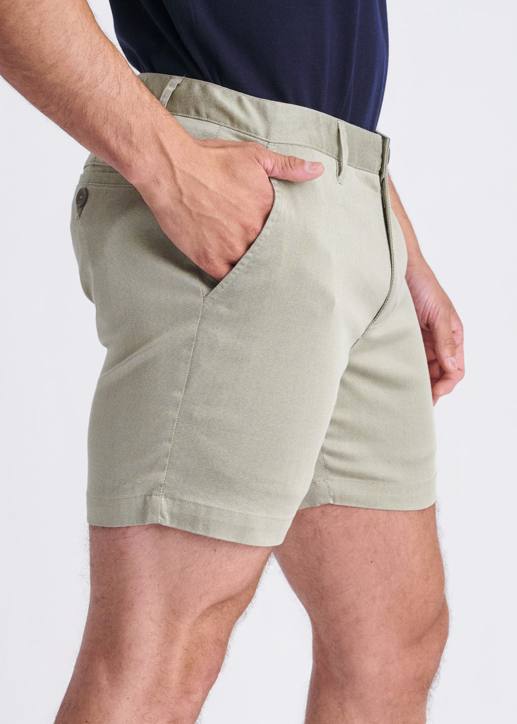 6" Textured Stretch Chino Shorts