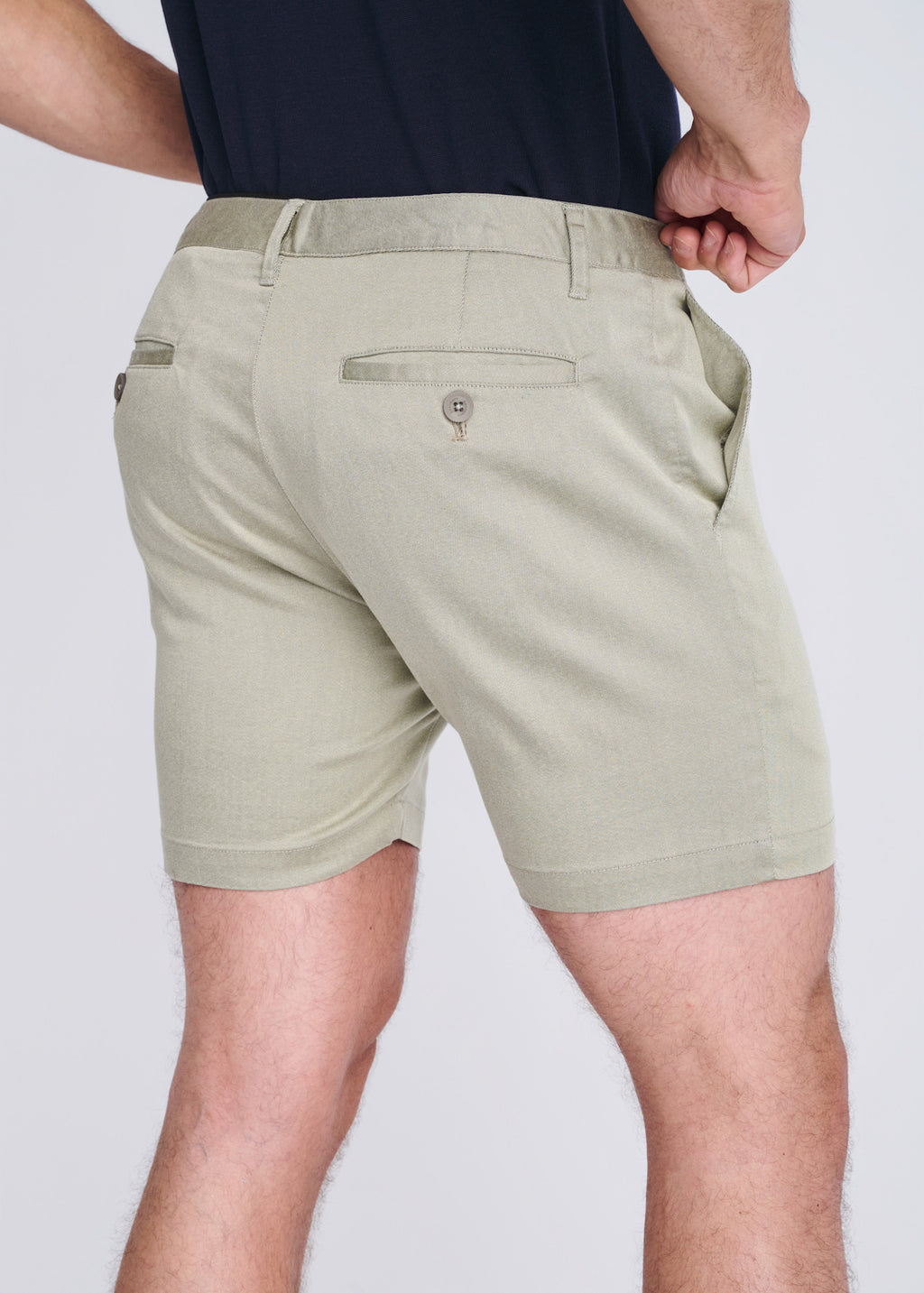 6" Textured Stretch Chino Shorts