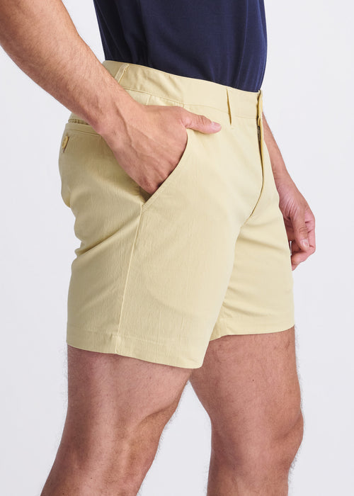 6" Crinkle Stretch Chino Shorts