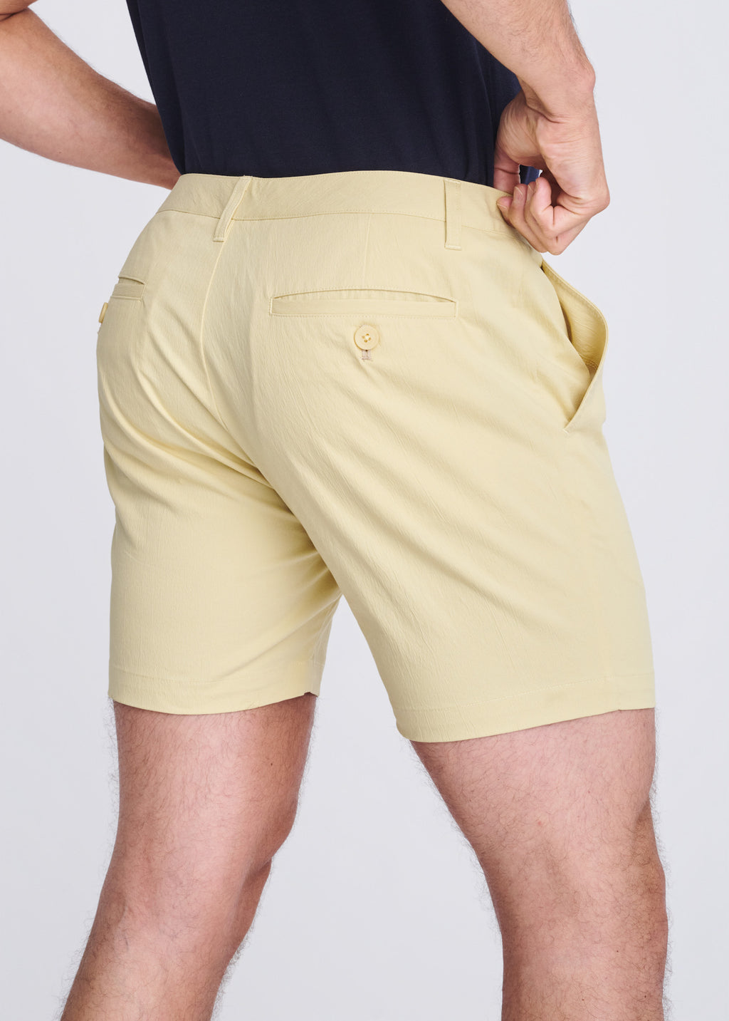 6" Crinkle Stretch Chino Shorts