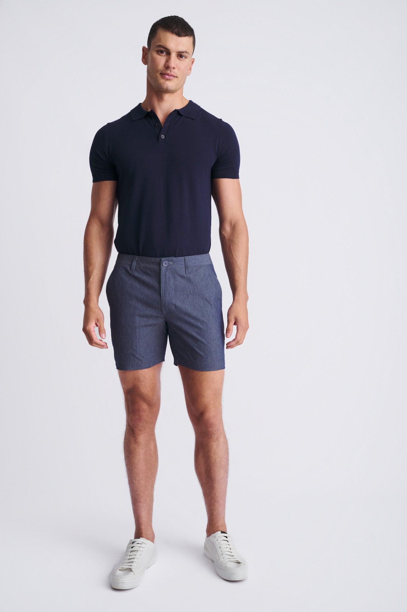 6" Crinkle Stretch Chino Shorts