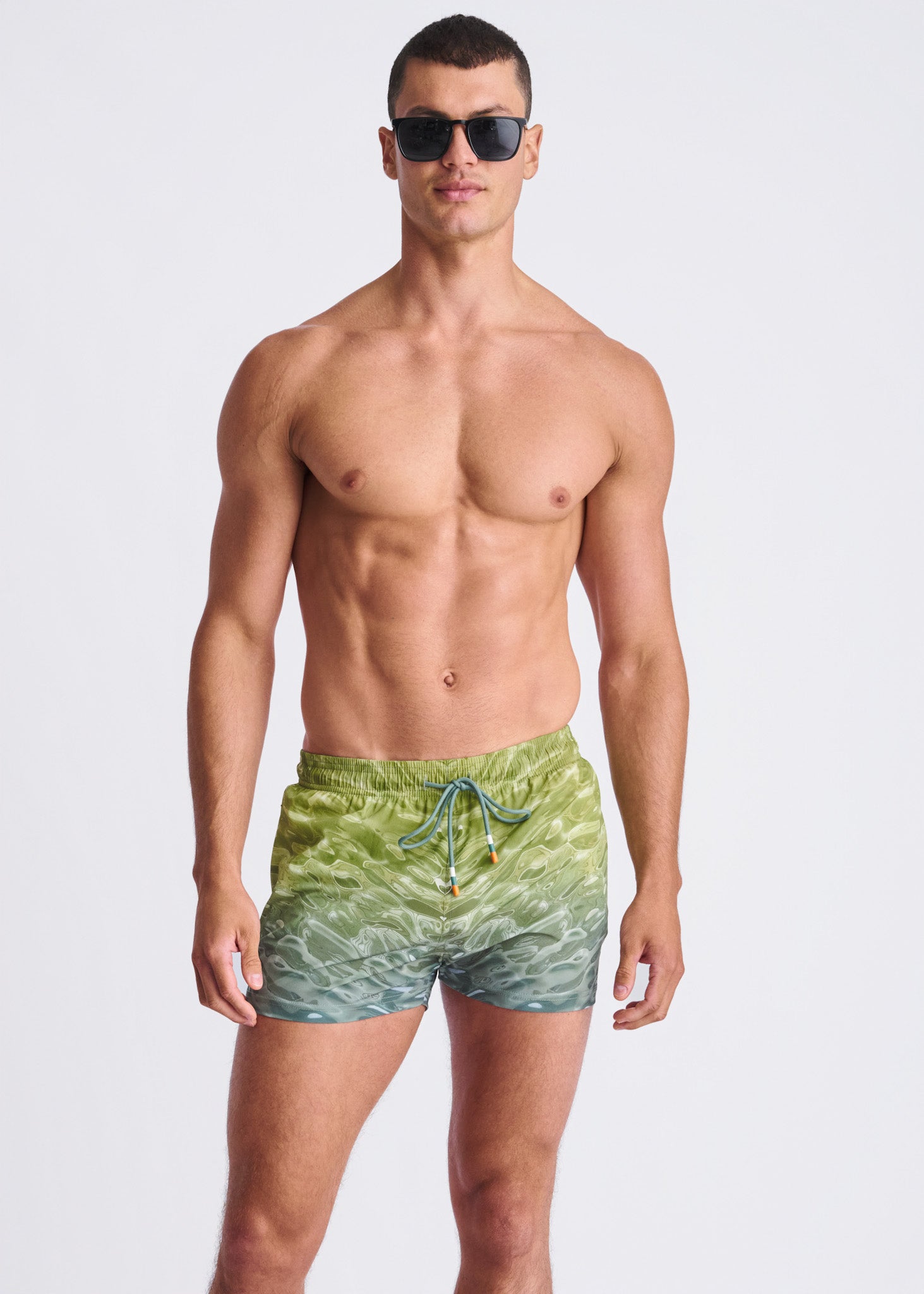 TEAL/GREEN POOL 2.5" Swim Shorts