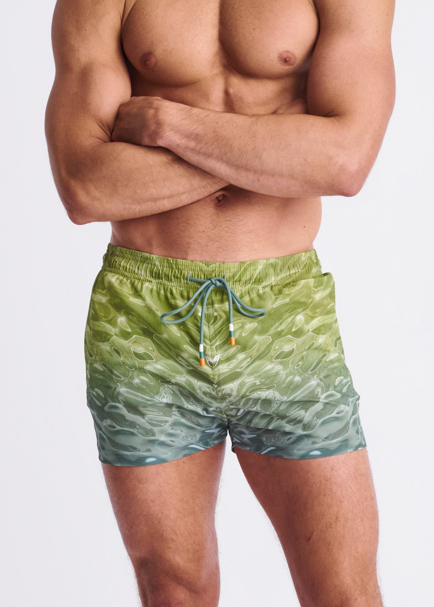 TEAL/GREEN POOL 2.5" Swim Shorts