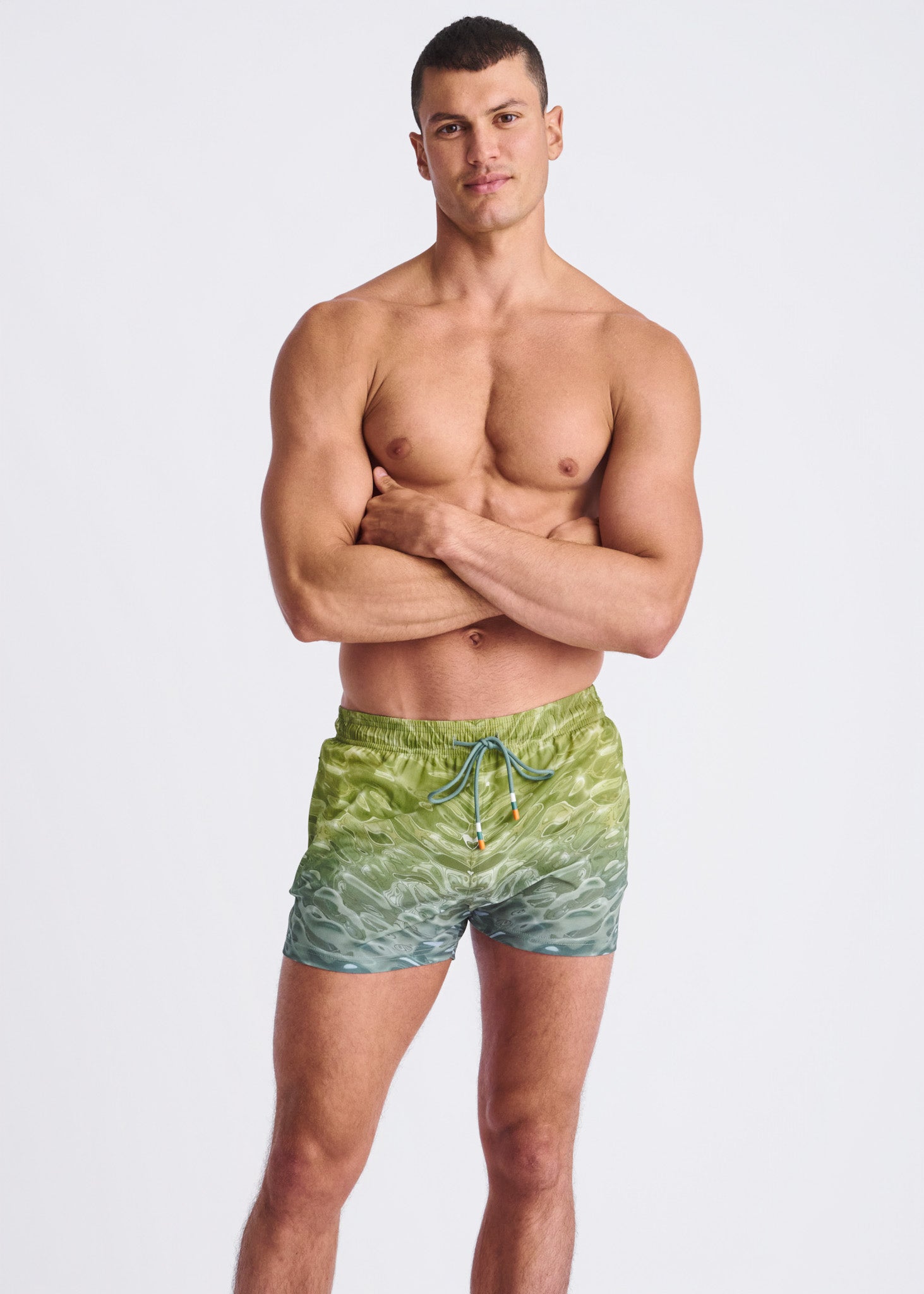TEAL/GREEN POOL 2.5" Swim Shorts