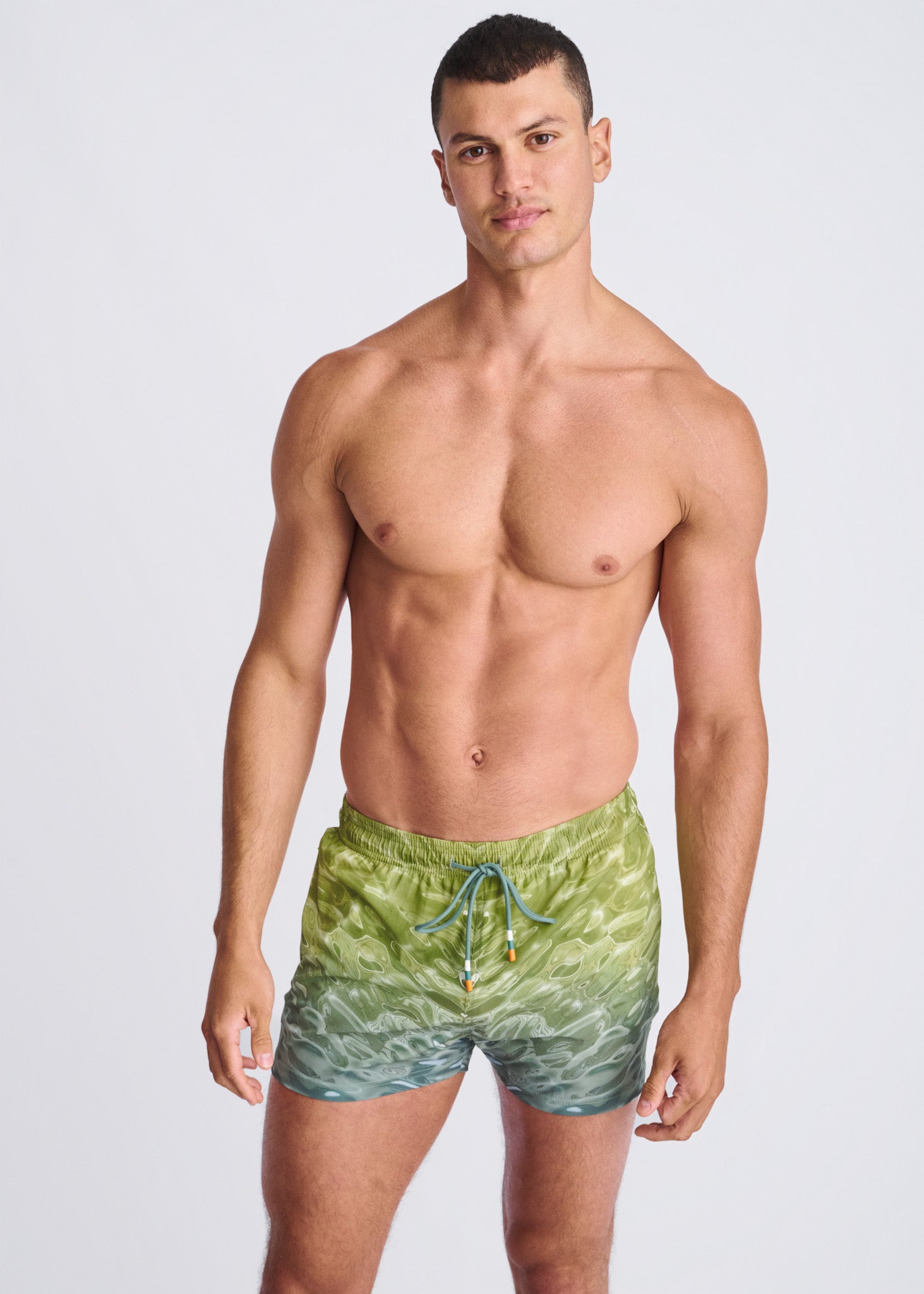 TEAL/GREEN POOL 2.5" Swim Shorts