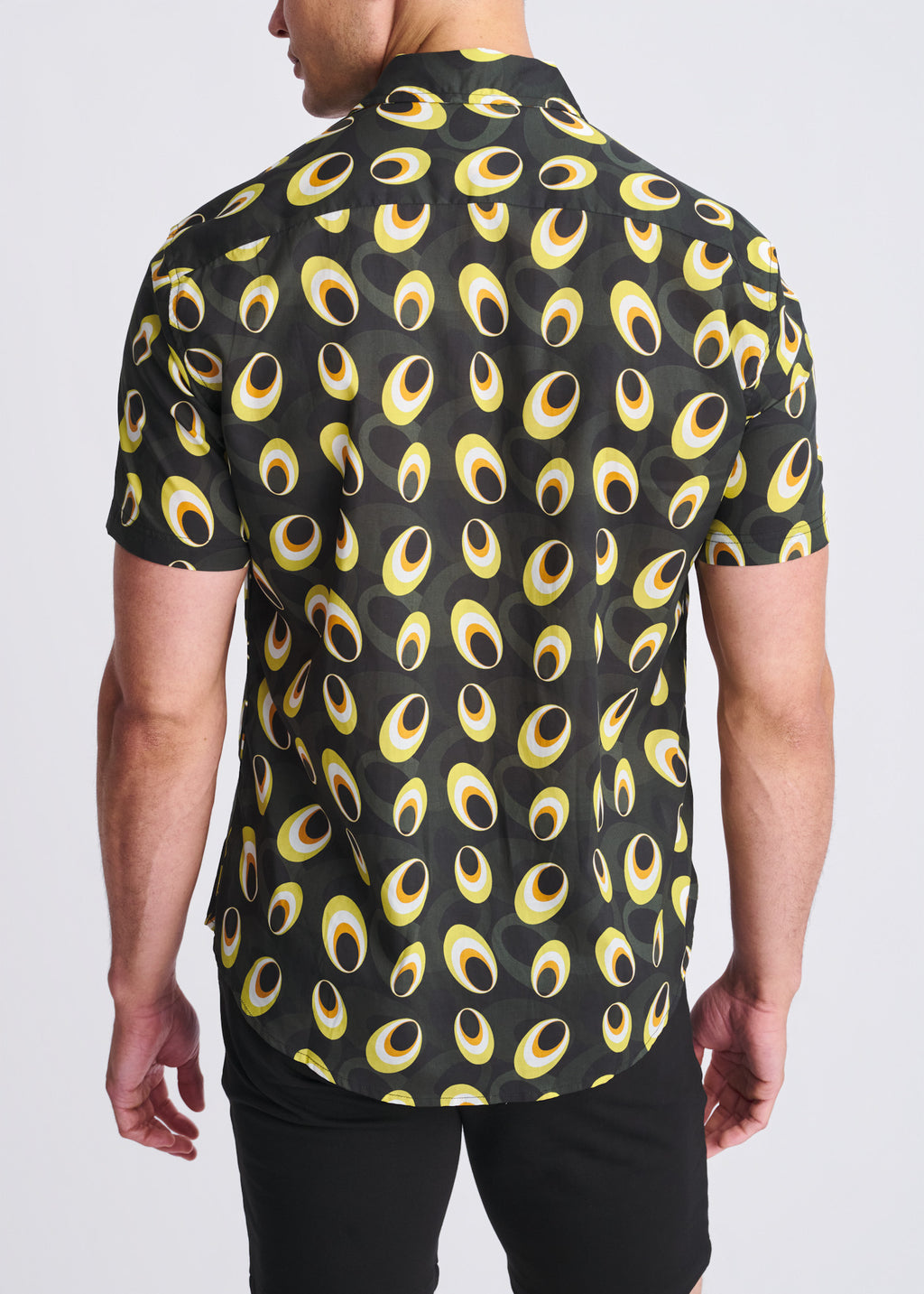 Discs Cotton/Tencel Short Sleeve Shirt