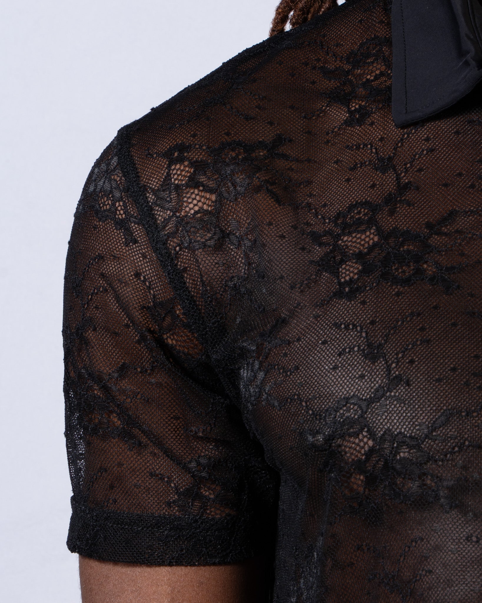Sheer Lace Polo